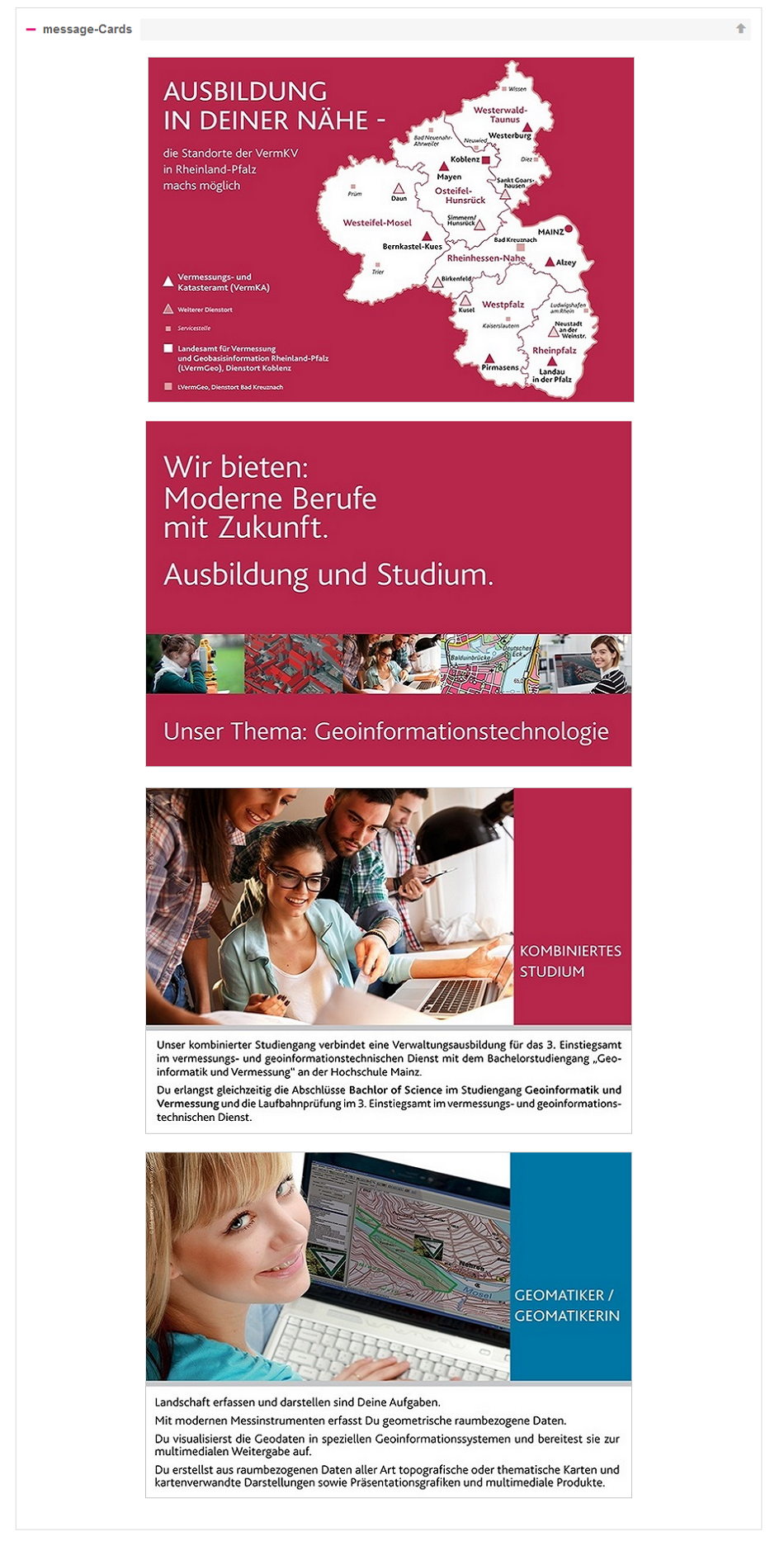 Darstellung Startseite der virtuellen Messe auf www.azubitage.de. Darstellung Startseite der virtuellen Messe auf www.azubitage.de.