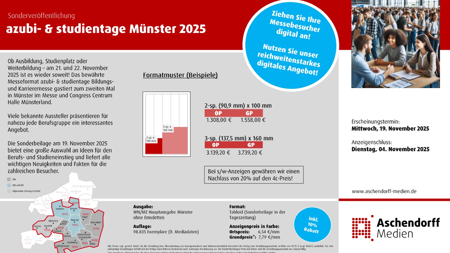 PDF | Mediablatt - azubi- & studientage Münster 2025